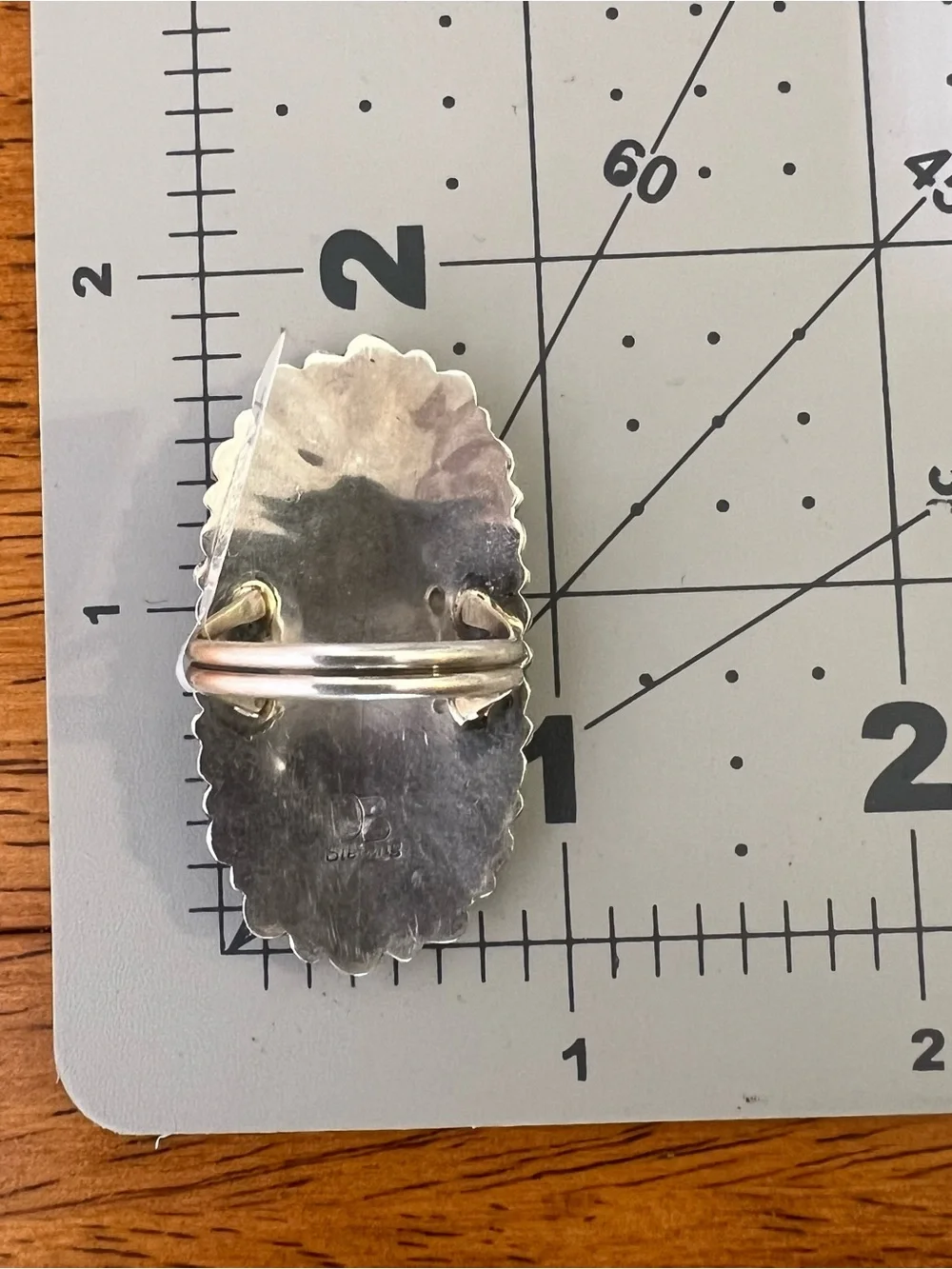 Davina Benally Navajo White Buffalo Sterling Silver Cluster Ring Sz 9.75